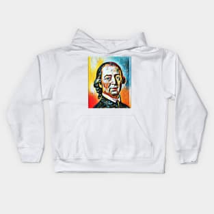 Johann Gottfried Herder abstract Portrait | Johann Gottfried Herder Artwork 4 Kids Hoodie